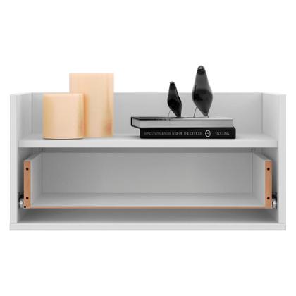 Imagem de Mesa de Cabeceira 60 cm Suspensa Multimóveis Branca