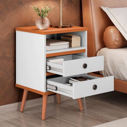 Imagem de Mesa de Cabeceira Alan Kit Econômico 2 Peças