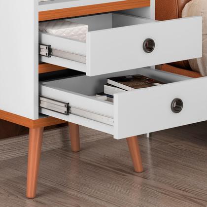 Imagem de Mesa de Cabeceira Alan Kit Econômico 2 Peças