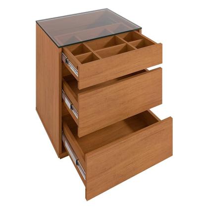 Imagem de Mesa de Cabeceira Belize 3 Gavetas - Casa D