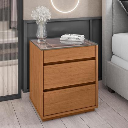 Imagem de Mesa de Cabeceira Belize 3 Gavetas - Casa D