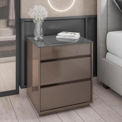 Imagem de Mesa de Cabeceira Belize 3 Gavetas - Casa D