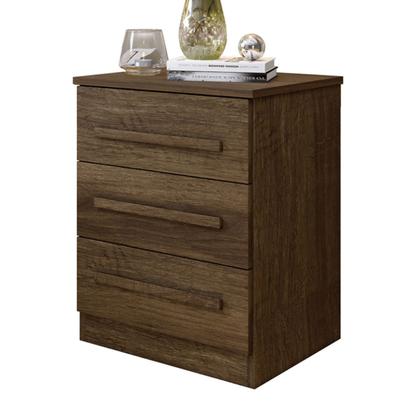 Imagem de Mesa de Cabeceira Belize com 3 Gavetas Imbuia - Panorama Móveis