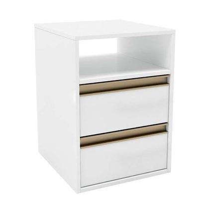Mesa de Cabeceira Boise 2 GV Branca - Mobly Imagem de Mesa de Cabeceira Boise 2 GV Branca