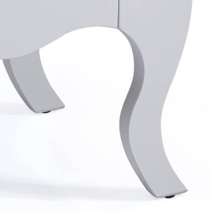 Imagem de Mesa de Cabeceira Bombê com 2 Gavetas 1026 Linz Móveis