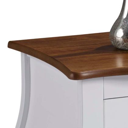 Imagem de Mesa de Cabeceira Bombê com 2 Gavetas 1026 Linz Móveis