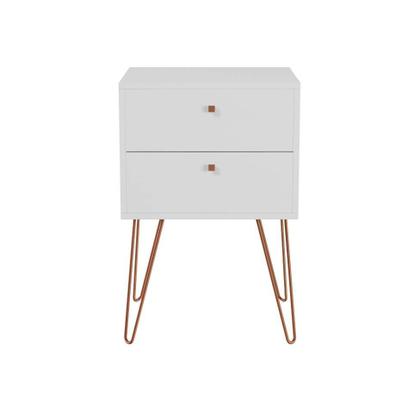 Mesa de Cabeceira Bovec 2 GV Branca - Mobly Imagem de Mesa de Cabeceira Bovec 2 GV Branca