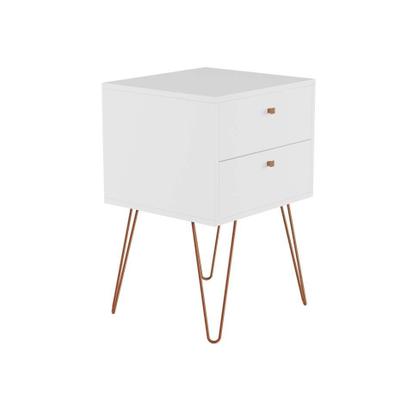 Mesa de Cabeceira Bovec 2 GV Branca - Mobly Imagem de Mesa de Cabeceira Bovec 2 GV Branca