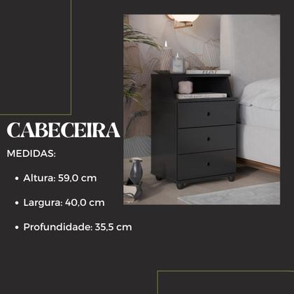 Imagem de Mesa De Cabeceira Cama Casal Retrô Com Gaveta Madeira Pequena