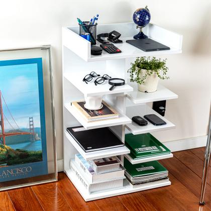 Imagem de Mesa de Cabeceira Canto do Lar Quarto Sala Bar Decora Branca