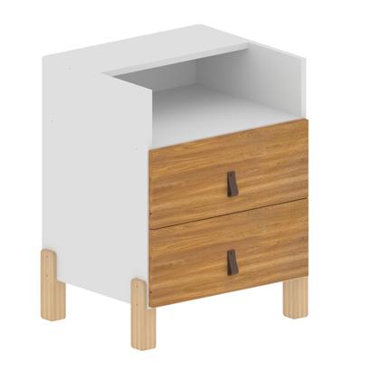 Imagem de Mesa de Cabeceira com 1 Nicho e 2 Gavetas Domus Yescasa