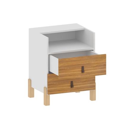 Imagem de Mesa de Cabeceira com 1 Nicho e 2 Gavetas Domus Yescasa