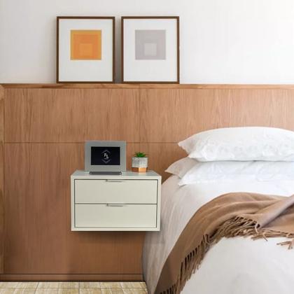 Imagem de Mesa De Cabeceira Com Duas Gavetas Enviamos Montado 