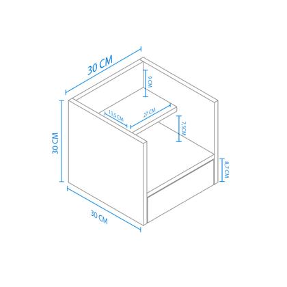 Imagem de Mesa de Cabeceira com Gaveta