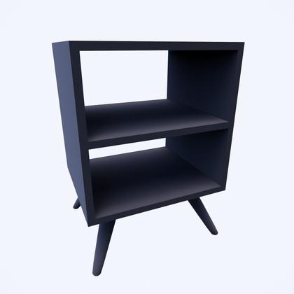 Imagem de Mesa de Cabeceira com Pés Mesinha Madeira Criado Quarto Nicho