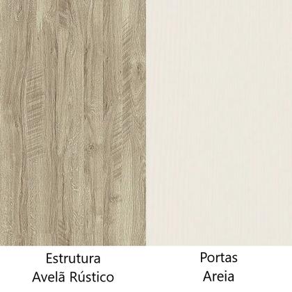 Imagem de Mesa de Cabeceira Criado Alto Módulo Master 2 Portas 1 Gaveta - Direito ou Esquerdo - Luciane