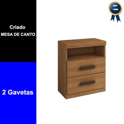Imagem de Mesa de Cabeceira Criado Compacto Quarto Cama Cinamomo