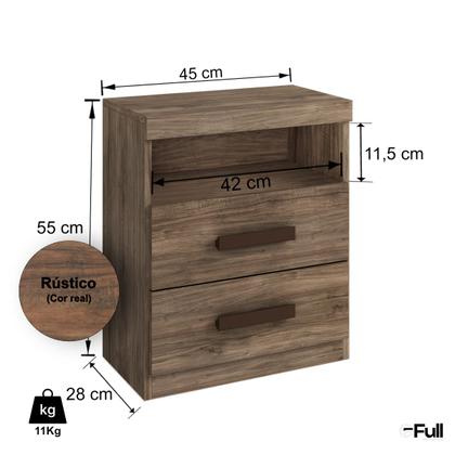 Imagem de Mesa de Cabeceira Criado Compacto Quarto Cama