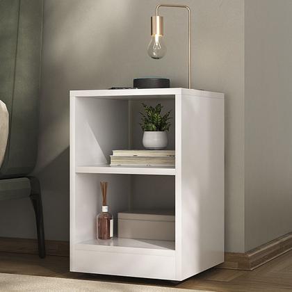 Imagem de Mesa de Cabeceira Criado Decore Compacto com Rodízios 