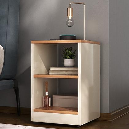 Imagem de Mesa de Cabeceira Criado Decore Compacto com Rodízios 