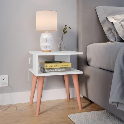 Imagem de Mesa de Cabeceira Criado Liz Pés Palito Moderna