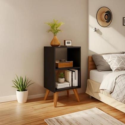 Imagem de Mesa De Cabeceira Criado Retro Cama Quarto Suite Cor Branca