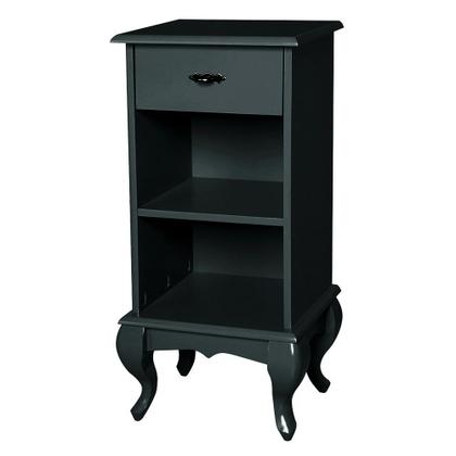 Imagem de Mesa de Cabeceira de Madeira Antique com 1 Gaveta e 2 Nichos - 1049