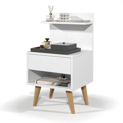 Imagem de Mesa de Cabeceira Decor Criado Estilo Retrô Para Quarto Sleep - Várias Cores