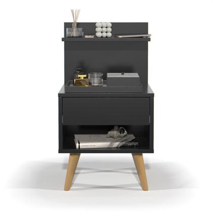 Imagem de Mesa de Cabeceira Decor Criado Estilo Retrô Para Quarto Sleep - Várias Cores