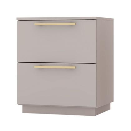 Imagem de Mesa de Cabeceira Denver 2 Gavetas Fendi - Pnr Móveis