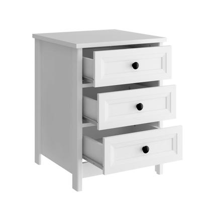 Imagem de Mesa de Cabeceira Ditália 3 Gavetas DM-111 Branco