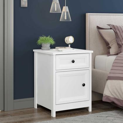 Imagem de Mesa de Cabeceira Ditália Conjunto com 2 un. DM-114 Branco