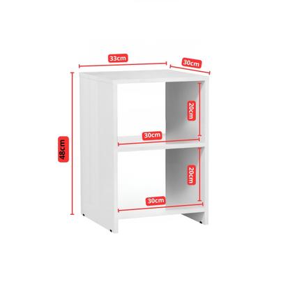 Imagem de Mesa de Cabeceira Dubai Branco Com Nicho DWR