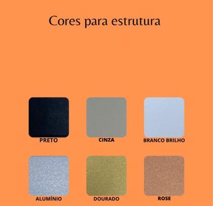 Imagem de MESA DE CABECEIRA DUO AÇO FERRO MDF ESTILO INDUSTRIAL CM02 Informar cor da estrutura e MDF via mensagem após a compra