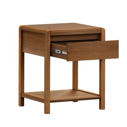 Imagem de Mesa de Cabeceira em Madeira Maciça 1 Gaveta Modena