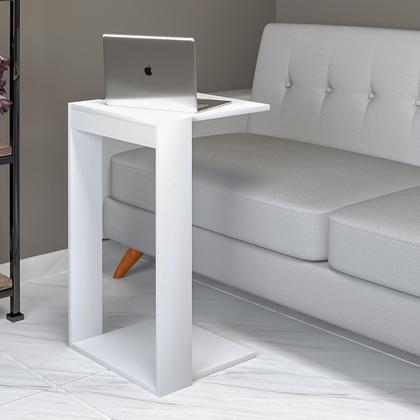 Imagem de Mesa de Cabeceira Encaixe Lateral de Sofá Sala Quarto Utilidade Mdf