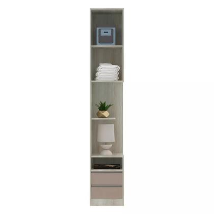 Imagem de Mesa de Cabeceira Esquerdo 1 Porta 2 Gavetas Prime Plus Luciane