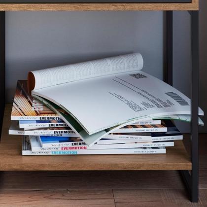 Imagem de Mesa De Cabeceira Estilo Industrial 01 Gvt P1026 Mell Grafite Pp Mell Grafite