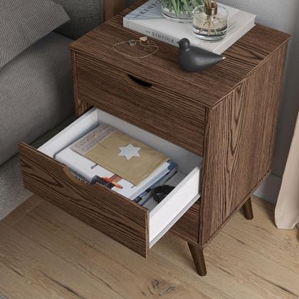 Imagem de Mesa De Cabeceira Estilo Retrô 3 Gavetas Grécia Plus