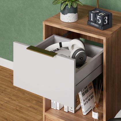 Imagem de Mesa de Cabeceira Gaveta e Nicho Aberto Exportação