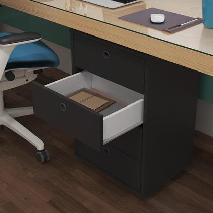 Imagem de Mesa de Cabeceira Gaveteiro Classic 04 Gavetas Criado Grande Quarto