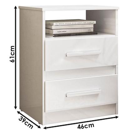 Imagem de Mesa de Cabeceira Infantil Apolo Branco Flex - Moval