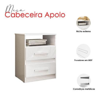 Imagem de Mesa de Cabeceira Infantil Apolo Branco Flex - Moval