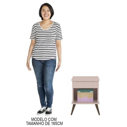 Imagem de Mesa de Cabeceira Infantil com 1 Gaveta Melinda Rosê - Phoenix