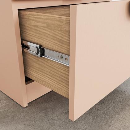 Imagem de Mesa de Cabeceira Infantil com 2 Gavetas Joy Kids CabeCasa MadeiraOriginals