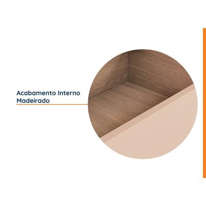 Imagem de Mesa de Cabeceira Infantil com 2 Gavetas Joy Kids CabeCasa MadeiraOriginals