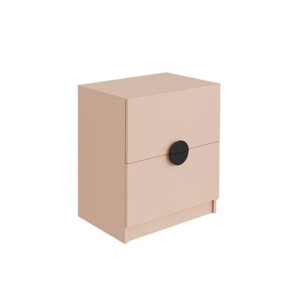 Imagem de Mesa de Cabeceira Infantil Planejada com 2 Gavetas Joy Kids CabeCasa MadeiraOriginals Rosa/Salmão