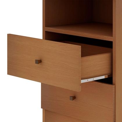 Imagem de Mesa de Cabeceira Irlanda 2 Gavetas Freijó - Genialflex