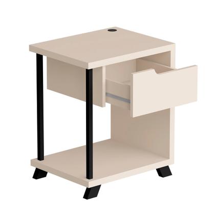 Imagem de Mesa de Cabeceira JB 1010 Várias Cores Mesinha Apoio Decorativa de Canto Quarto Cama Criado Moderno