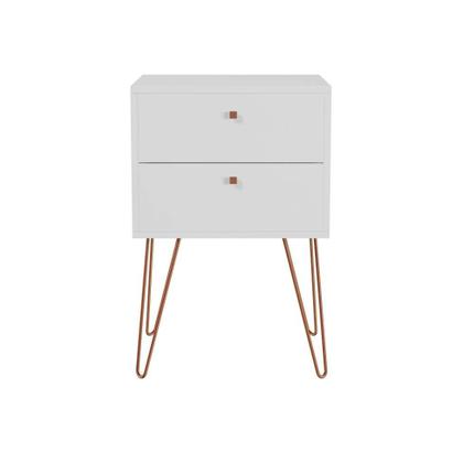 Mesa de Cabeceira Koper 2 GV Branca - Mobly Imagem de Mesa de Cabeceira Koper 2 GV Branca